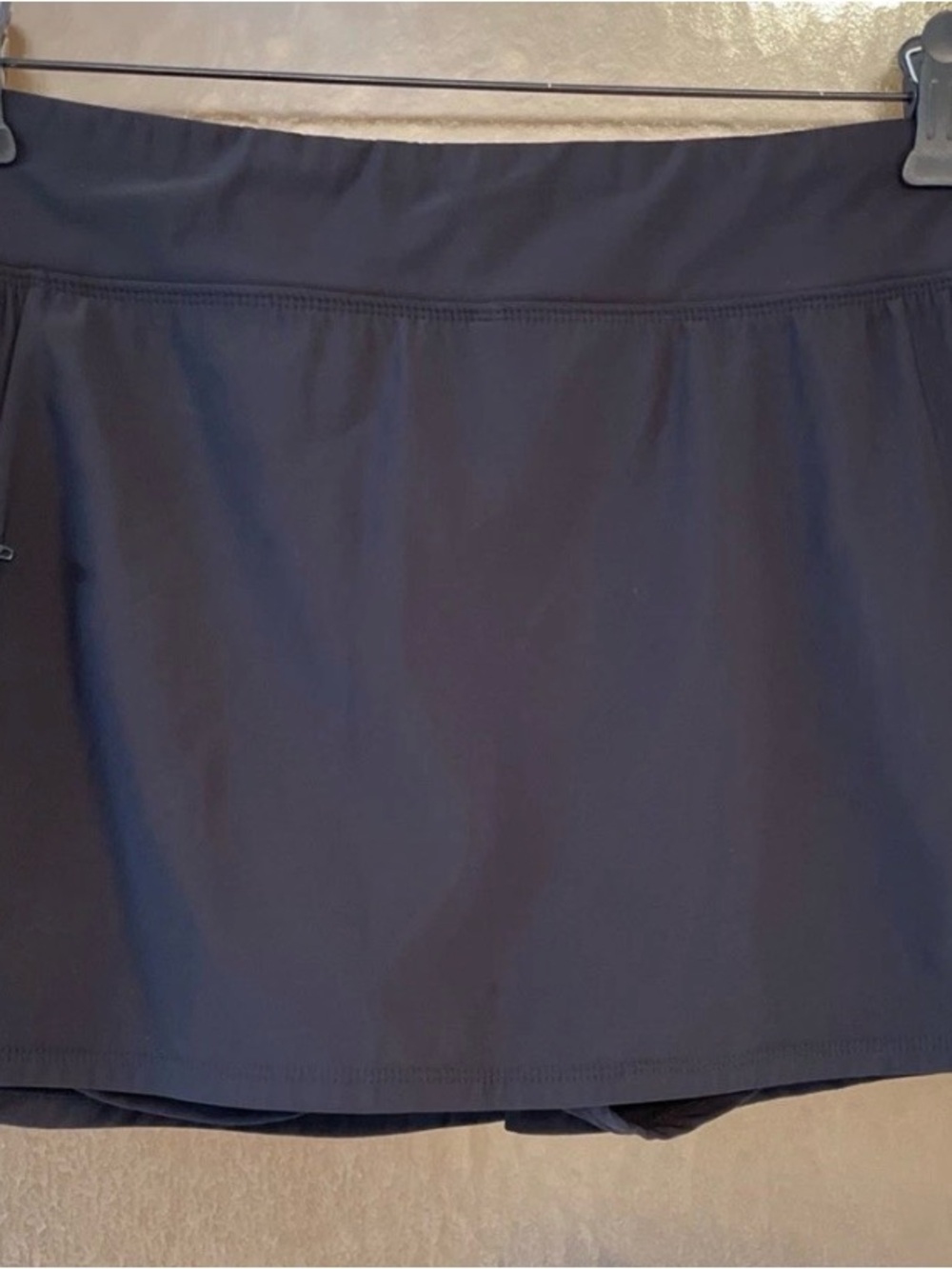 Collections By Catalina Skirt/Shorts Swim Bottom Black Size 10 Zipper Pocket
